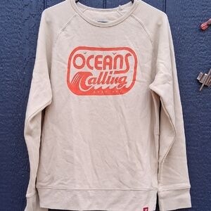 Oceans Calling Beige Sweatshirt